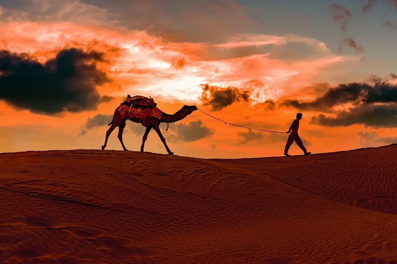 Desert safari experience near Garh Rajputana Camp Jaisalmer